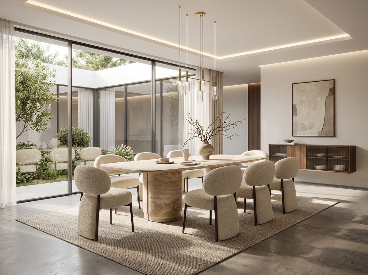 PILLAR DINING TABLE 240 x 120 x H75 cm